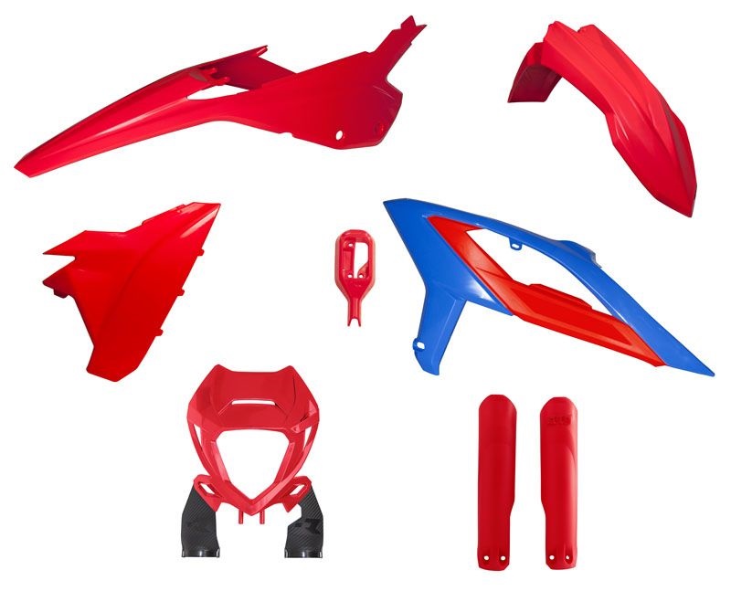 PLASTIC KIT/6 2023-24 BETA RR, RED/BLUE, RTECH R-KITBET-RSB-623 image 1