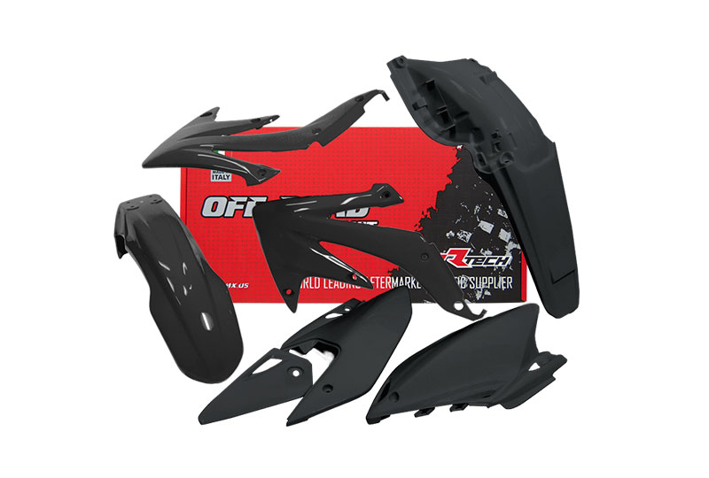 PLASTIC KIT CRF450X 08-19, RTECH R-KITCRX-NR0-415 image 1