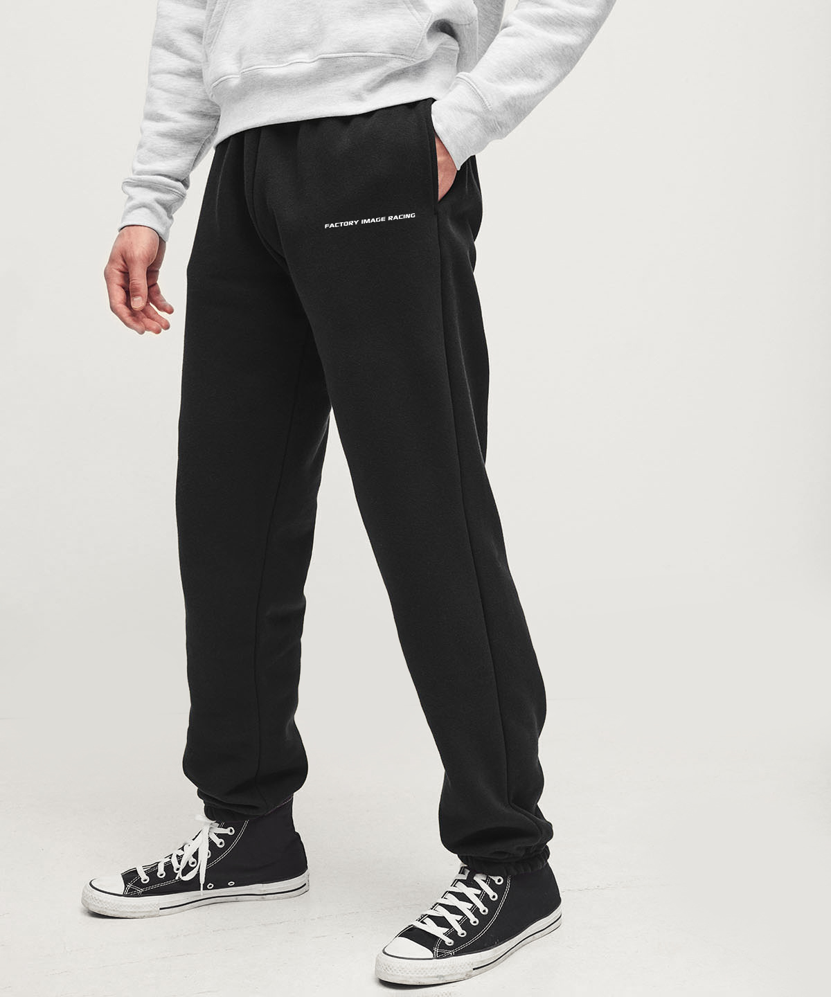 FIR BLACK TRACKSUIT BOTTOMS - S image 1