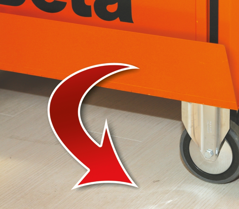 Special Mobile Roller Cabinet Racing MD Type with 7-Drawer and 2-Drawer Modules - Beta Tools C39MD-G thumbnail 6