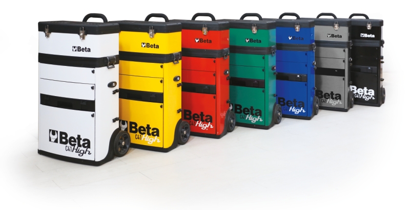 Two-Module Tool Trolley with Detachable Tool Box, Drawers, and Pull-Out Case - Beta Tools C41H-O thumbnail 5
