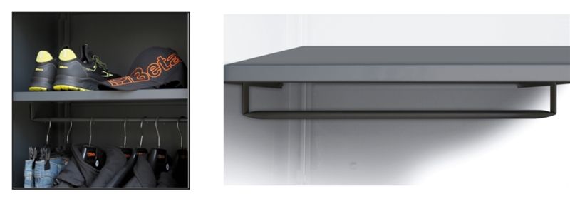 Interior Shelf with Clothes Rail for Tool Cabinet C45PRO AS1 - BetaC45PRO C45PRO A1/RB600 image 1