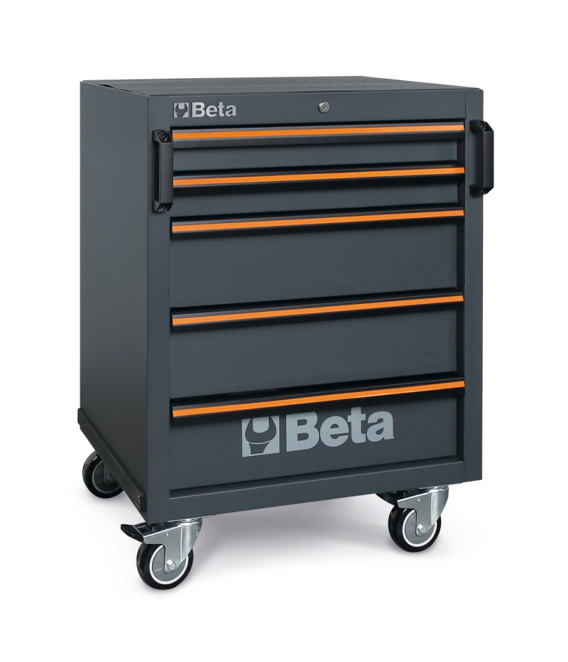 Mobile Roller Cab with 5 Drawers and Swivel Castors for Workshop - BetaC45PRO C45PRO C5 image 1