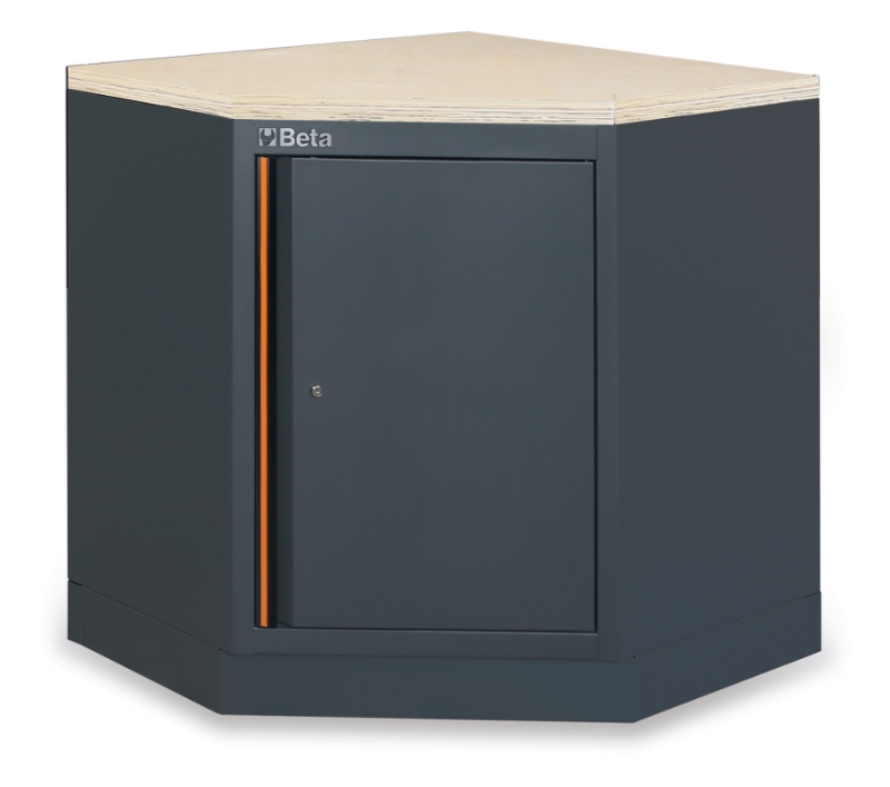 Lower Corner Module with Wood Worktop and Storage for Workshop - BetaC45PRO C45PRO CAI/W