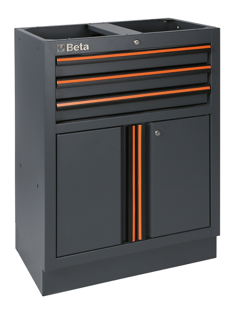 Fixed Module with 3 Drawers and 2 Doors for Workshop - BetaC45PRO C45PRO M3A image 1