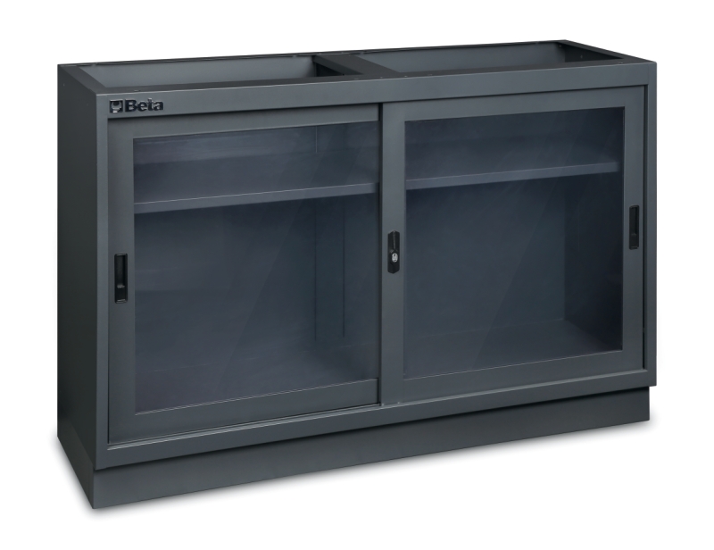 Fixed Module with Clear Polycarbonate Doors and Adjustable Shelf for Workshop - BetaC45PRO C45PRO MAT image 1