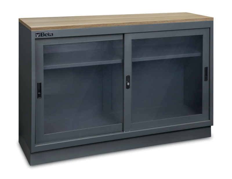 Fixed Module with Clear Polycarbonate Doors and Adjustable Shelf for Workshop - BetaC45PRO C45PRO MAT thumbnail 4