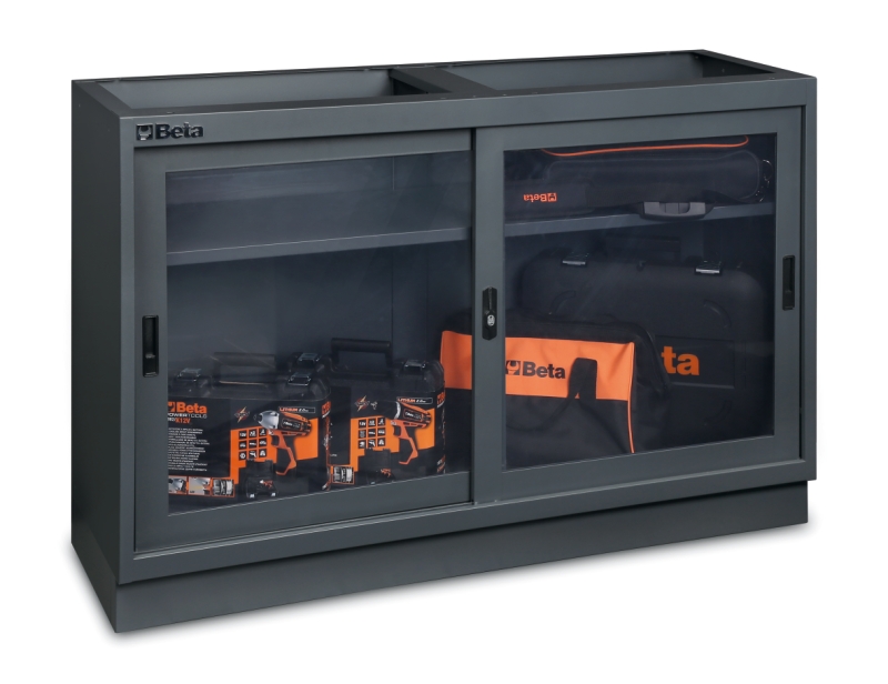 Fixed Module with Clear Polycarbonate Doors and Adjustable Shelf for Workshop - BetaC45PRO C45PRO MAT thumbnail 3