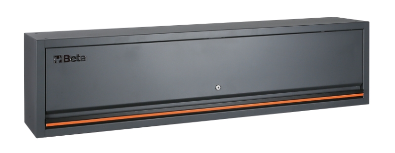 Long Wall-Mounted Cabinet with Gas Springs and Lock for Workshop - BetaC45PRO C45PRO PML image 1