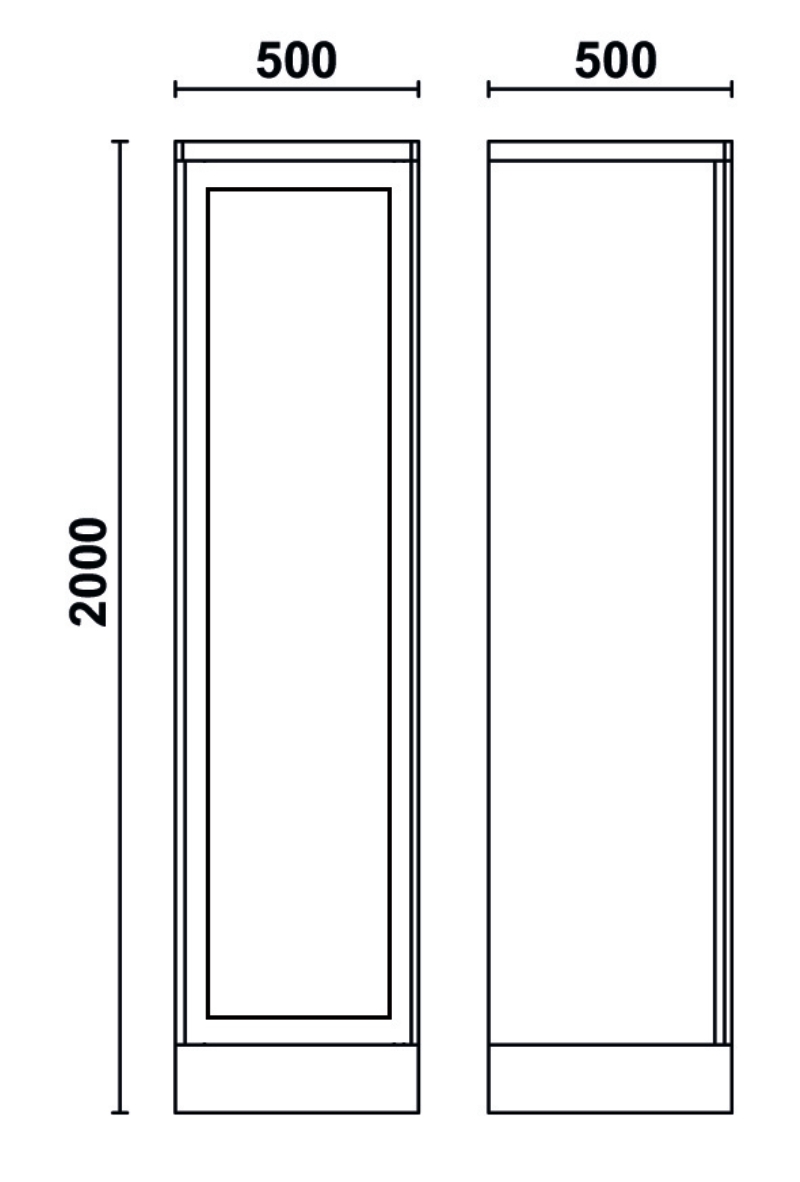 Tool Cabinet with Clear Polycarbonate Door, 1798x497x403mm, Adjustable Shelves, Lockable - BetaRSC55 C55AT1 thumbnail 3