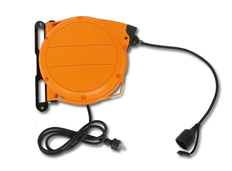 Universal Leg with Built-In 15m Cable Reel, Schuko Socket, Adjustable Feet, Thermal Protection for Workbench - BetaRSC55 C55B/GAE thumbnail 2