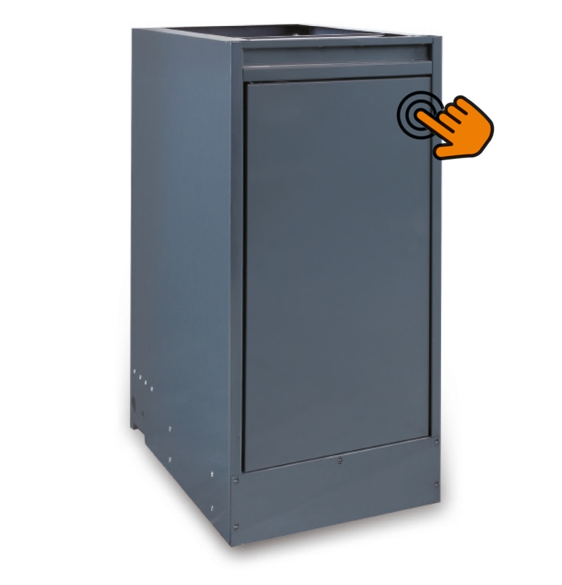 Double Leg with Slide-Away Door Compartment, Adjustable Feet, 365x750mm - BetaRSC55 C55B/GDS image 1