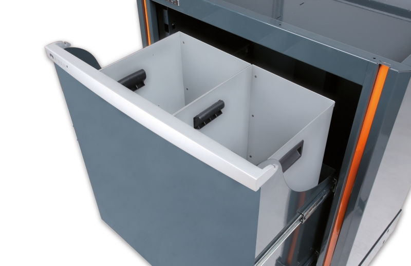 Fixed Sorted Waste Collection Module with Pull-Out Compartment, 588x465mm, Includes 2 Interior Containers - BetaRSC55 C55 CS thumbnail 3