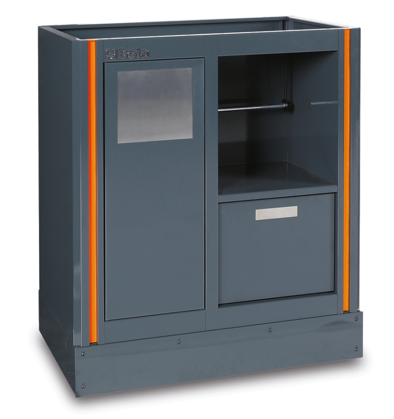 Fixed Service Module with Waste Bin, Paper Roll Compartment, 305x270mm Storage Drawer - BetaRSC55 C55MS image 1