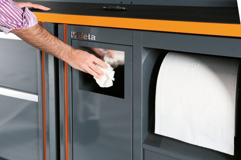 Fixed Service Module with Waste Bin, Paper Roll Compartment, 305x270mm Storage Drawer - BetaRSC55 C55MS thumbnail 4