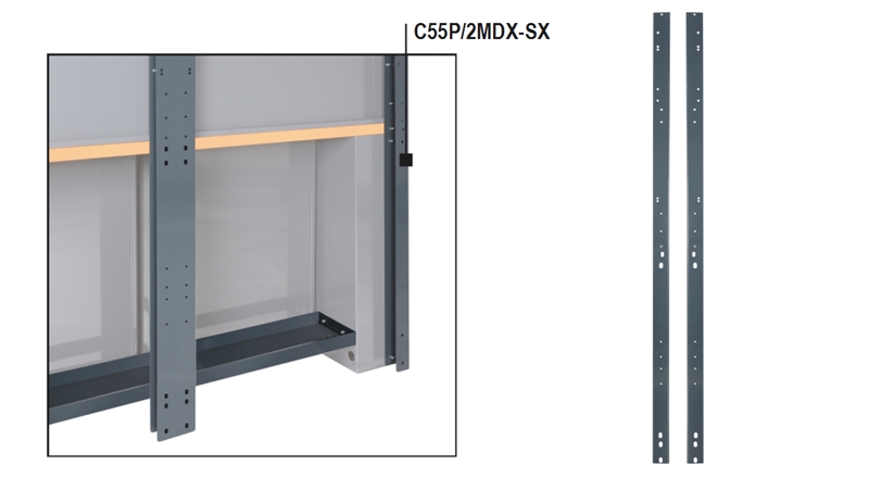 Right/Left Wall Uprights Pair - BetaRSC55 C55P/2MDX-SX image 1