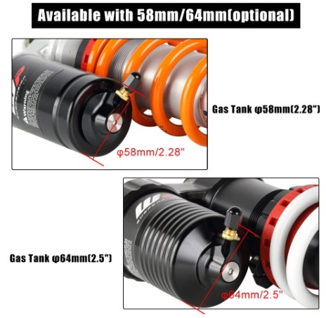 58mm REAR SUSPENSION NITROGEN GAS VALVE KTM HUSQVARNA thumbnail 3