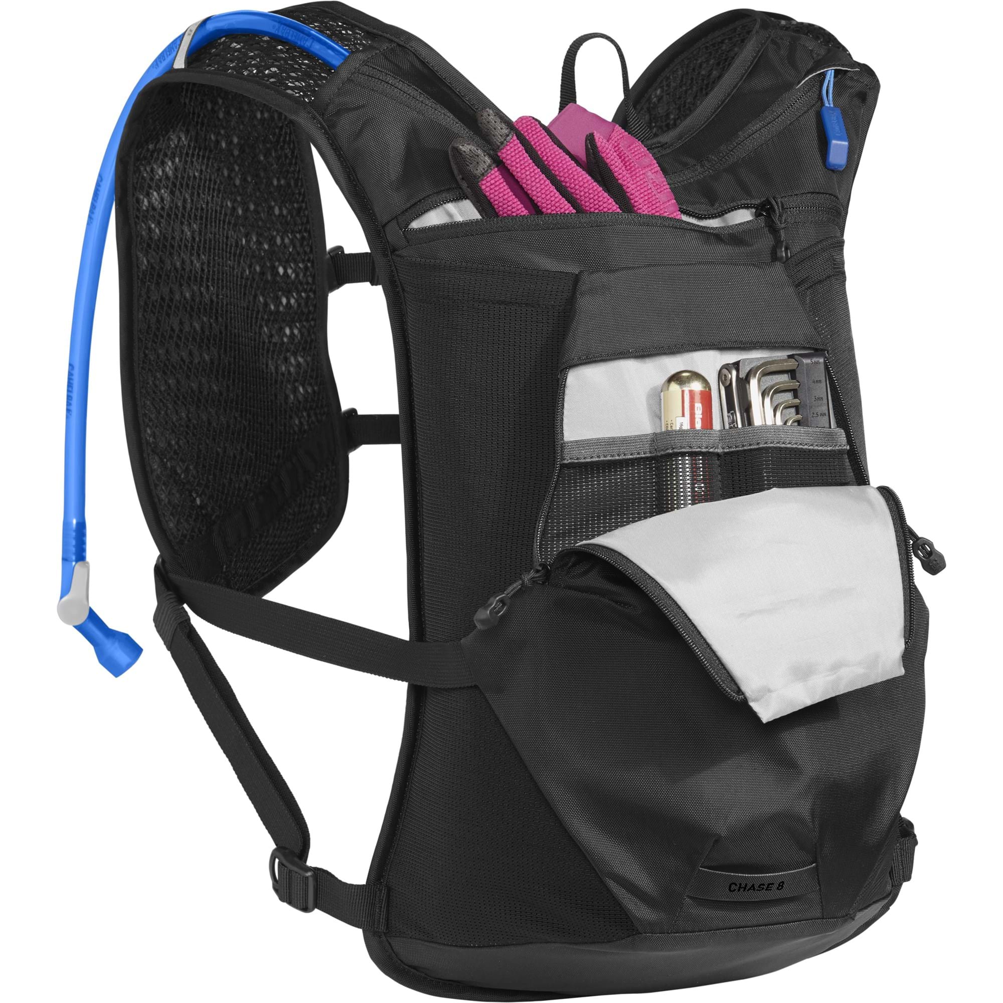CAMELBAK CHASE BIKE VEST 8L WITH 2L RESERVOIR 2020: BLACK 8L CBCH8 thumbnail 3