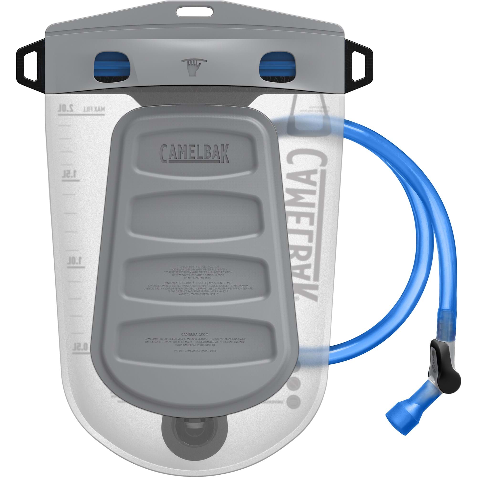 CAMELBAK FUSION 2L RESERVOIR WITH TRU ZIP WATERPROOF ZIPPER 2022: CLEAR CBFUSION2 thumbnail 4