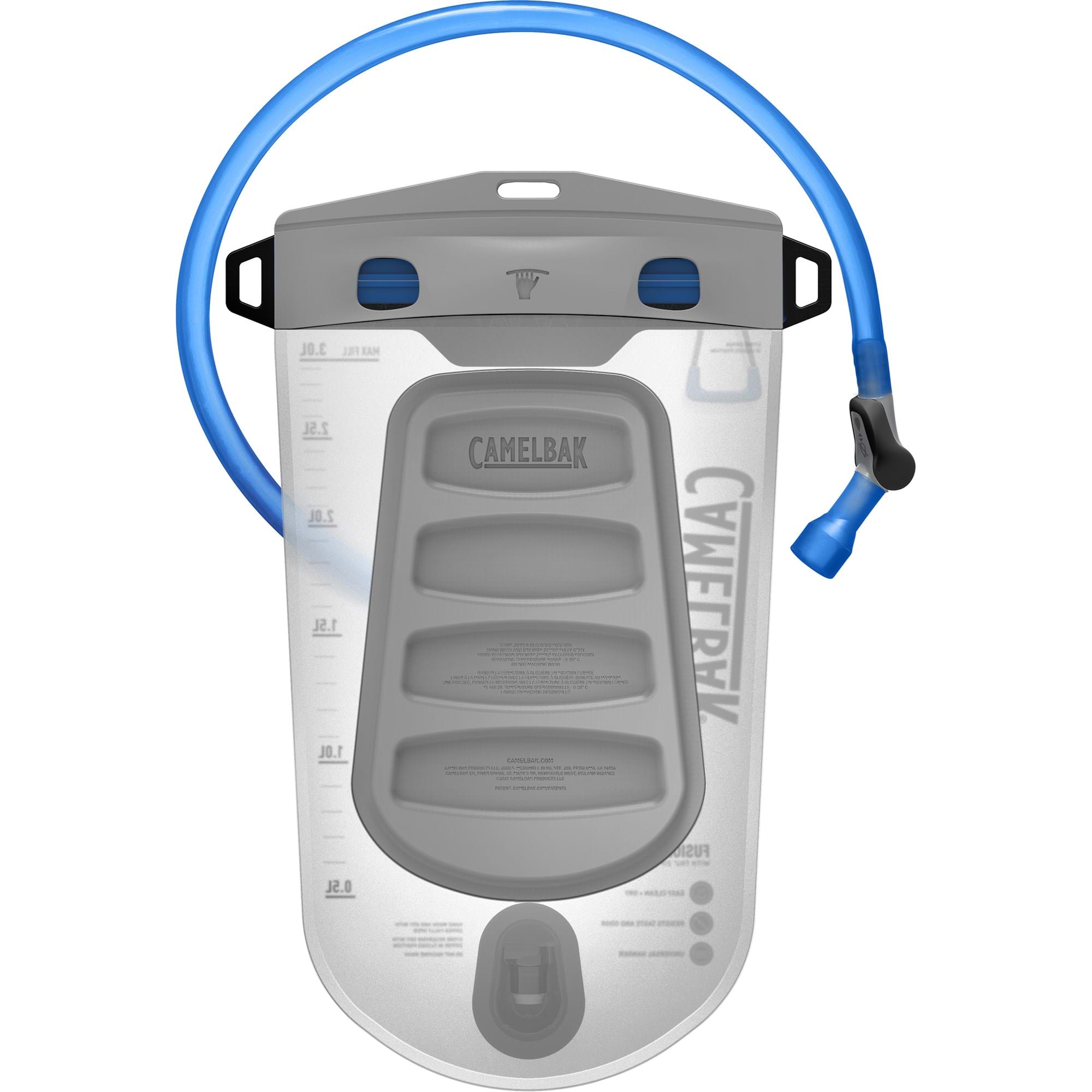 CAMELBAK FUSION 3L RESERVOIR WITH TRU ZIP WATERPROOF ZIPPER 2022: CLEAR CBFUSION3 thumbnail 2