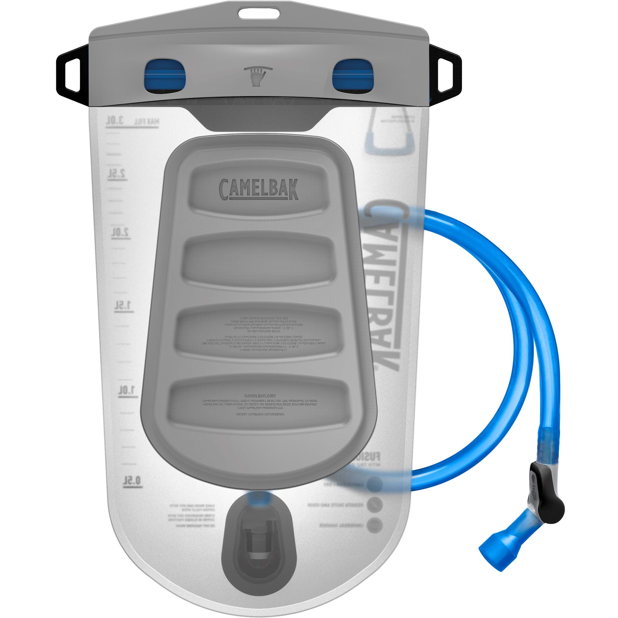 CAMELBAK FUSION 3L RESERVOIR WITH TRU ZIP WATERPROOF ZIPPER 2022: CLEAR CBFUSION3 thumbnail 4