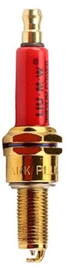 GOLD SPARK PLUG CR8E HIGH PERFORMANCE RED CERAMIC INSULATOR image 1