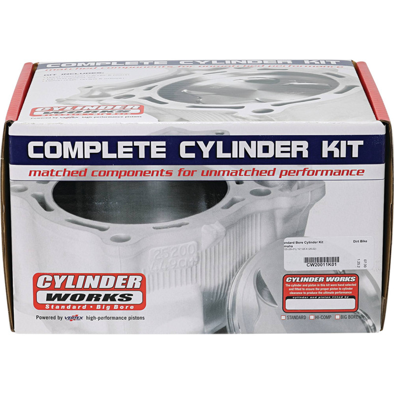 CYLINDER FULL KIT 54MM YAMAHA YZ 125 05-21, CYLINDER WORKS CW20011-K01 STD BORE thumbnail 4