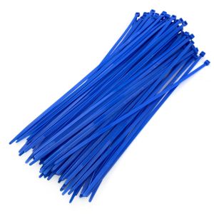 NYLON CABLE ZIP TIES - BLUE, 300mm x 4.8mm - PACK OF 100