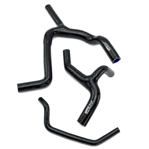 RADIATOR HOSE Y KIT 3pcs BLACK 09-14 KAWASAKI KXF450 SILICONE 39062-0304