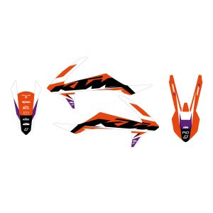 16-18 SX/SXF 17-19 EXC KTM DREAM 5 DECALS, NOT 250 2 STROKE 2016, BLACKBIRD 2541AB