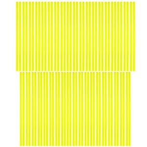 SPOKE SKIN SET 8.5" & 7.5" YEL, SS-101, 76 PCS, NEON YELLOW