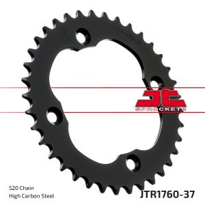 REAR SPROCKET STEEL JTR1760.37, BLACK, SR1760-37