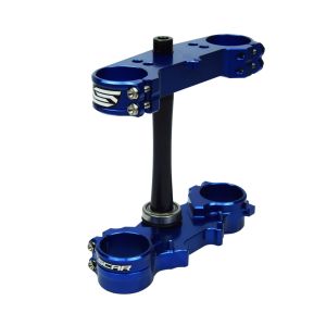 TRIPLE CLAMPS BLUE 21-26 FANTIC XX 125 25mm OFFSET SCAR S1426