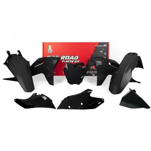 PLASTIC KIT/6 2021-23 MC/MCF/EX/EXF BLACK, RTECH R-KITGAS-NR0-599, GASGAS
