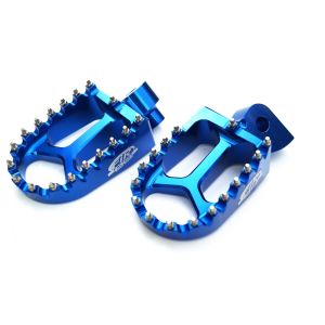 FOOT PEGS BLUE FANTIC/YAMAHA, FIR ASF-04, CNC ALLOY, 17D-27411-00-00, 17D-27421-00-00