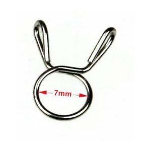 HOSE CLAMP / CLIP ID: 7mm PACK 50, OD PIPE DIA RANGE 7.5MM - 8MM