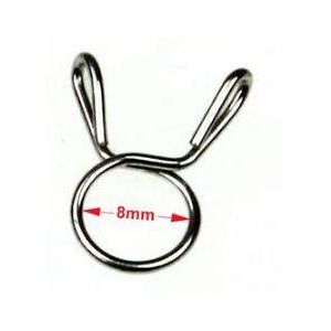 HOSE CLAMP / CLIP ID: 8mm PACK 50, OD PIPE DIA RANGE 8.5MM - 9MM