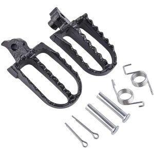 FOOT PEGS STEEL BLK + FITTINGS, HONDA CRF50/CRF70/CRF80/CRF100/CRF150