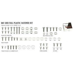 PLASTIC BOLT KIT YAMAHA STYLE, FULL PLASTIC FASTENER KIT