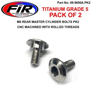 M6 REAR MASTER CYL BOLTS PK2, OR FRONT DISC COVER, 90114-MAC-780