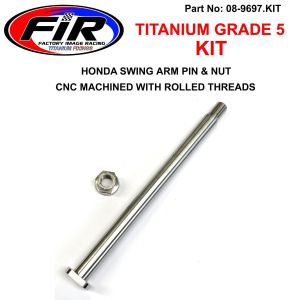 GR5 HONDA SWING ARM PIN & NUT, Ti-GR5 INSERT / M14x1.50mm / EACH, 52101-KZ4-J40 / 90305-KZ3-B01