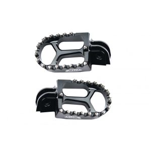 FOOT PEGS BLACK GASGAS/HUSQVARNA/KTM, FIR ASF-05, CNC ALLOY, 59003041250, 59003040250