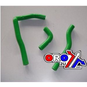 HOSE KIT 3pcs  KX65, RM65 GREEN SILICONE RADIATOR