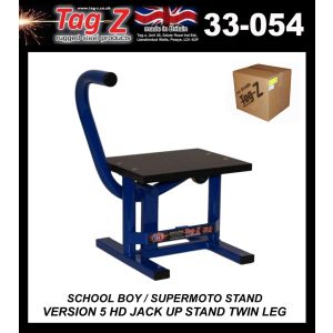 HD JACK-UP-STAND TWIN LEG v5, SCHOOL BOY / SUPER MOTO STAND, MEDIUM STAND 350mm HIGH