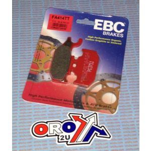 BRAKE PADS STD FA414TT EBC, FRONT RIGHT HAND SIDE