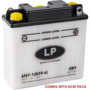 BATTERY 6N7-1, B39-6 6V 7Ah., LANDPORT 00714 DRY, ROAD, MC MA 6N7-1 (B39-6)