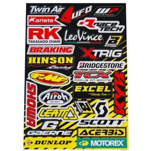 STICKER SHEET SPONSOR LOGO A, BLACKBIRD 5076A PRO-CUT