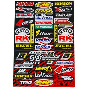 STICKER SHEET SPONSOR LOGO C, BLACKBIRD 5076C PRE-CUT