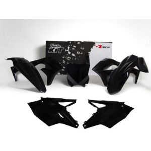 PLASTIC KIT/5 16-18 KX450F, BLACK RTECH R-KITKXF-NR0-517