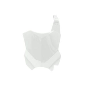 FRONT PLATE 2016-25 KX450F, WHITE RACE TECH R-TBKXFBN0016